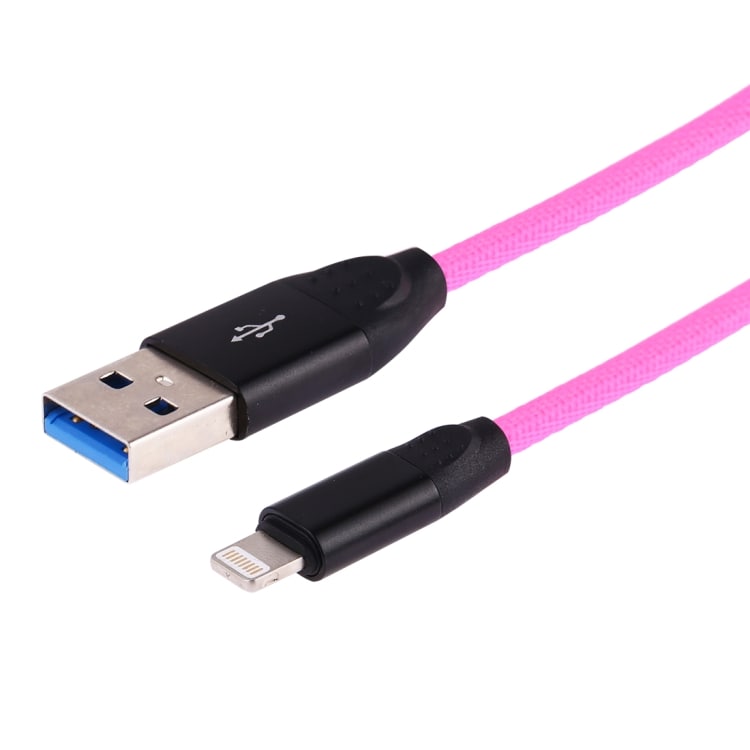 1m USB till 8 Pin lightning laddkabel -Regnbågsfärg