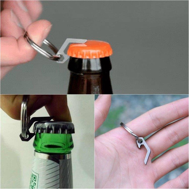 Nyckelring Mini Flasköppnare - Världens minsta ?