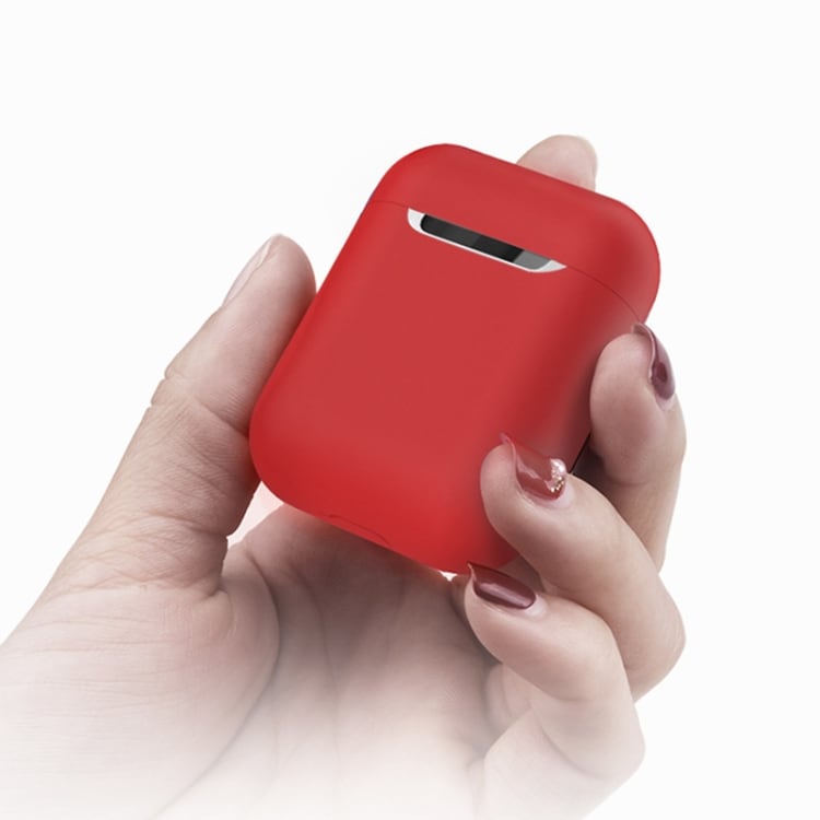 Shockproof skyddsfodral silikon till Apple AirPods 1 / 2 - Röd