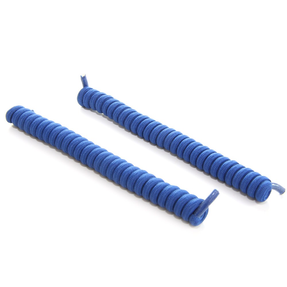 Elastiska skosnören Spiralband - Blå