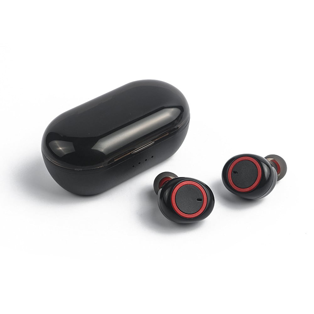 True Wireless Bluetooth Buds Svart/röd