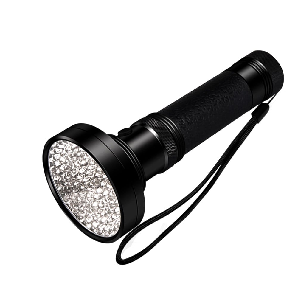 UV ficklampa 100 LED – Kraftfull UV-lampa för Städning, Jakt & Fläckdetektering