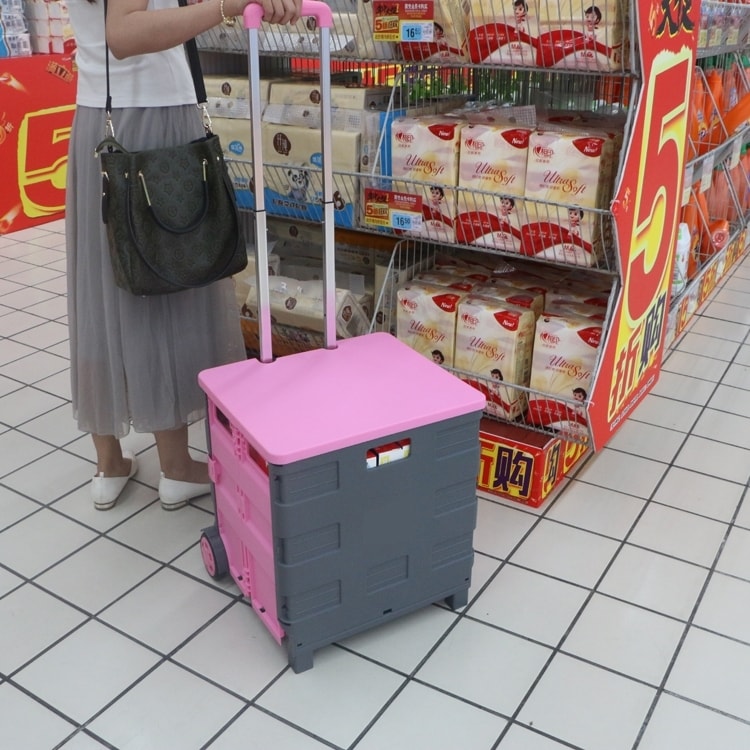 Shopping Trolly - Rosa shoppingvagn