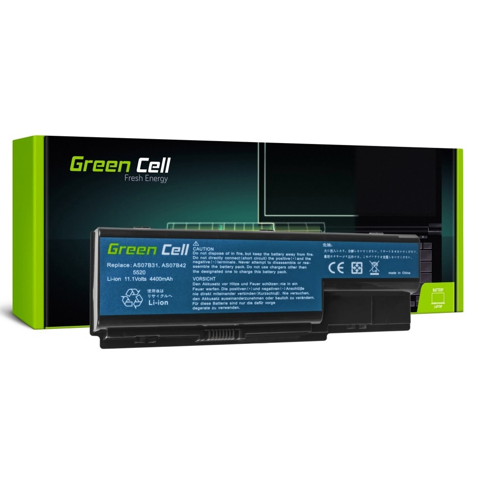 Green Cell laptop batteri till Acer Aspire 5520 AS07B31 AS07B32