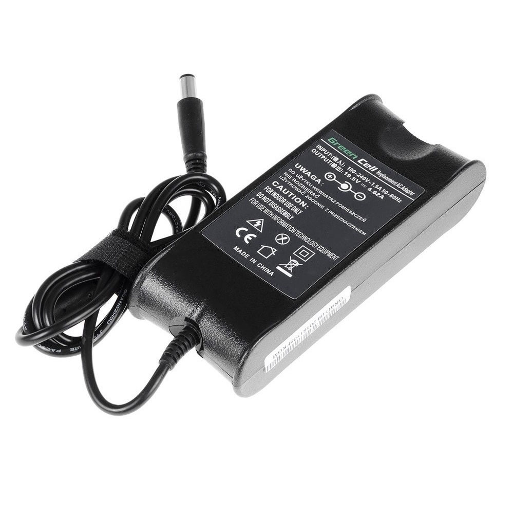 Green Cell laddare / AC Adapter till Dell 90W |19.5V 4.62A / 7.4mm-5.0mm