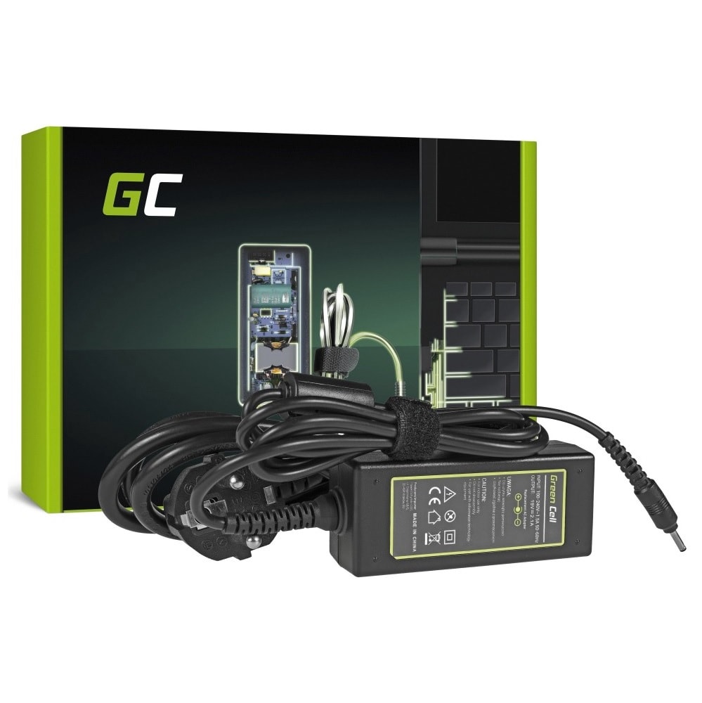 Green Cell laddare / AC Adapter till Samsung 40W / 19V 2.1A / 3.0mm-1.1mm