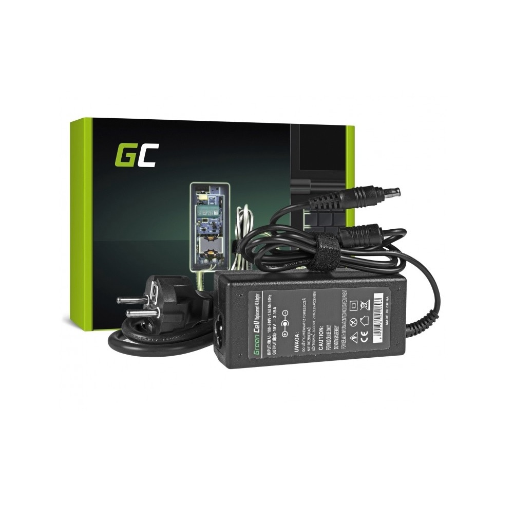 Green Cell laddare / AC Adapter till Samsung 60W / 19V 3.16A / 5.5mm-3.0mm