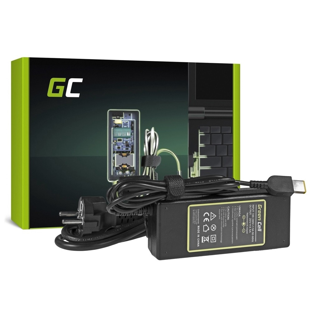 Green Cell laddare / AC Adapter till Lenovo 90W / 20V 4.5A /