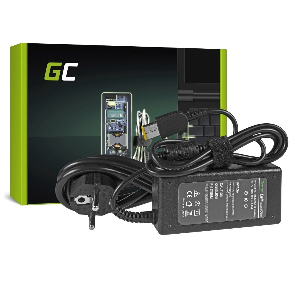 Green Cell laddare / AC Adapter till Lenovo 45W / 20V 2.25A /