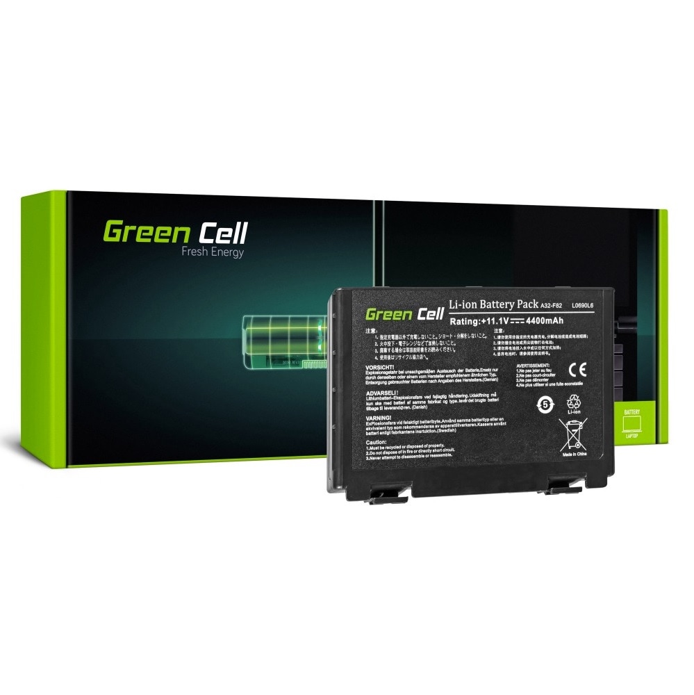 Green Cell laptop batteri till Asus A32-F82 K40 K50 K60 K70