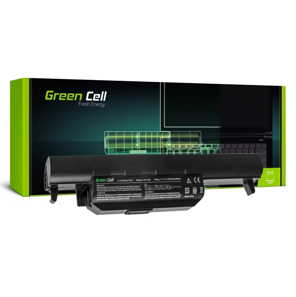 Green Cell laptop batteri till Asus A32-K55 A45 A55 K45 K55 K75