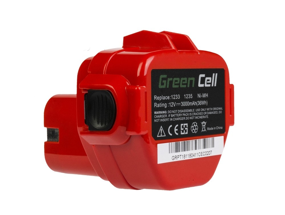 Green Cell verktygsbatteri 1220 1222 PA12 till Makita 1050D 4191D 6270D 6835D 8280D 8413D 8434D