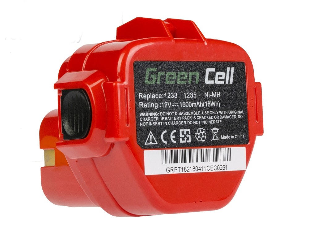 Green Cell verktygsbatteri 1220 1222 PA12 till Makita 1050D 4191D 6270D 6835D 8280D 8413D 8434D