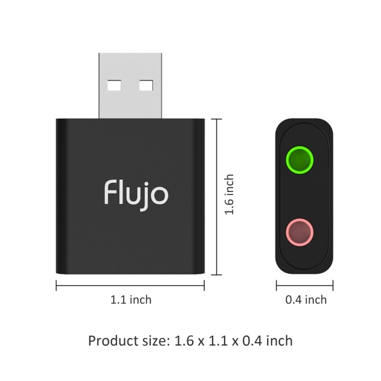 USB till audiouttag 3.5mm