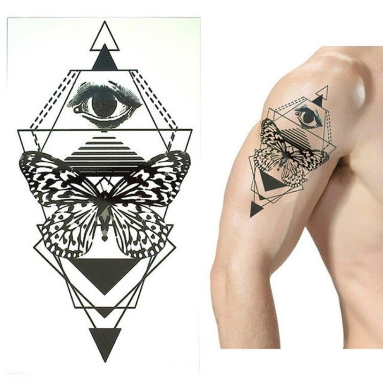 Tillfällig tatuering x2 - Butterfly