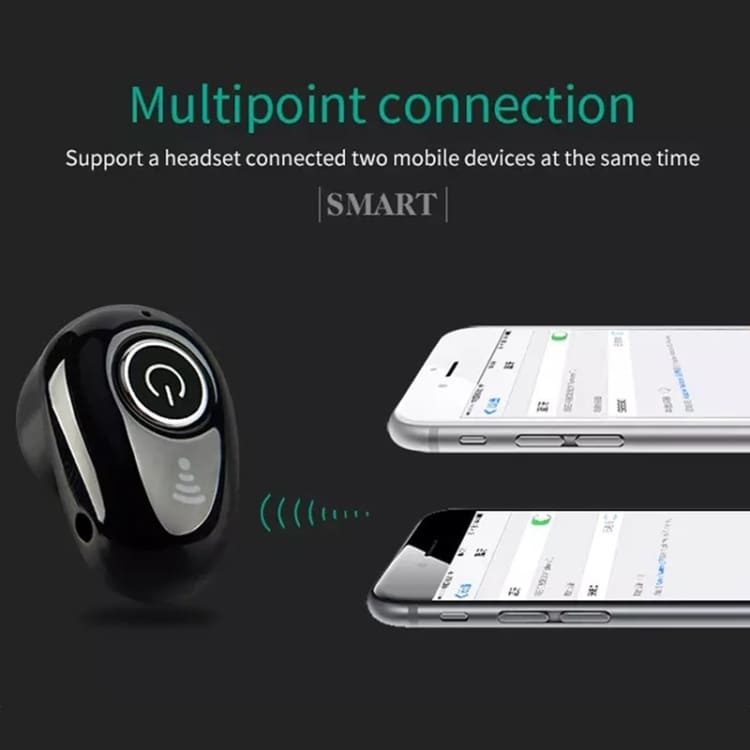 Mini in-ear öronsnäcka för smartphones - Svart