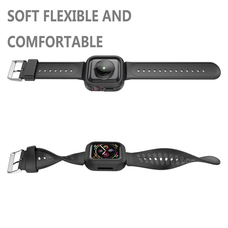 Svart armband för Apple Watch Serie 3 & 2 & 1 - 38mm