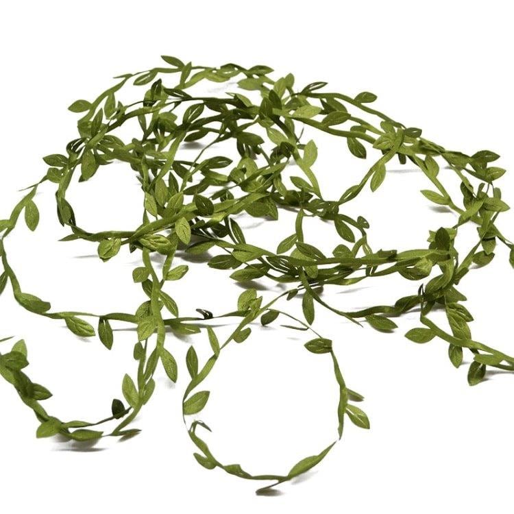 2-Pack Blomstergirlang gröna löv 2x10m