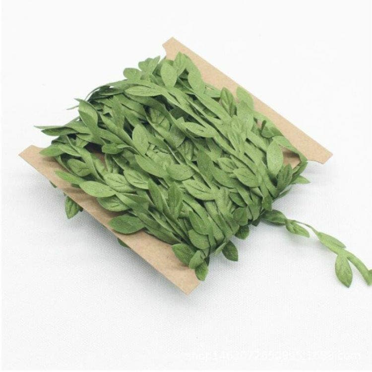 2-Pack Blomstergirlang gröna löv 2x10m