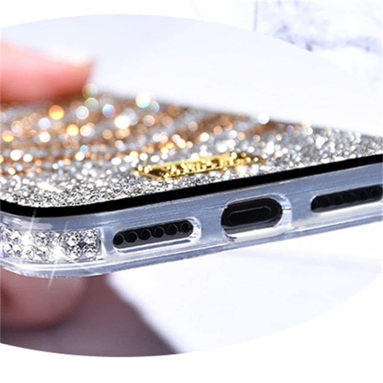 TPU skal med diamanter för iPhone XS / X