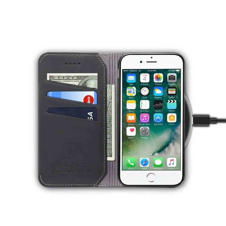 Flipfodral i mjukt PU med kreditkortfack för iPhone 7 / 8 / SE 2020