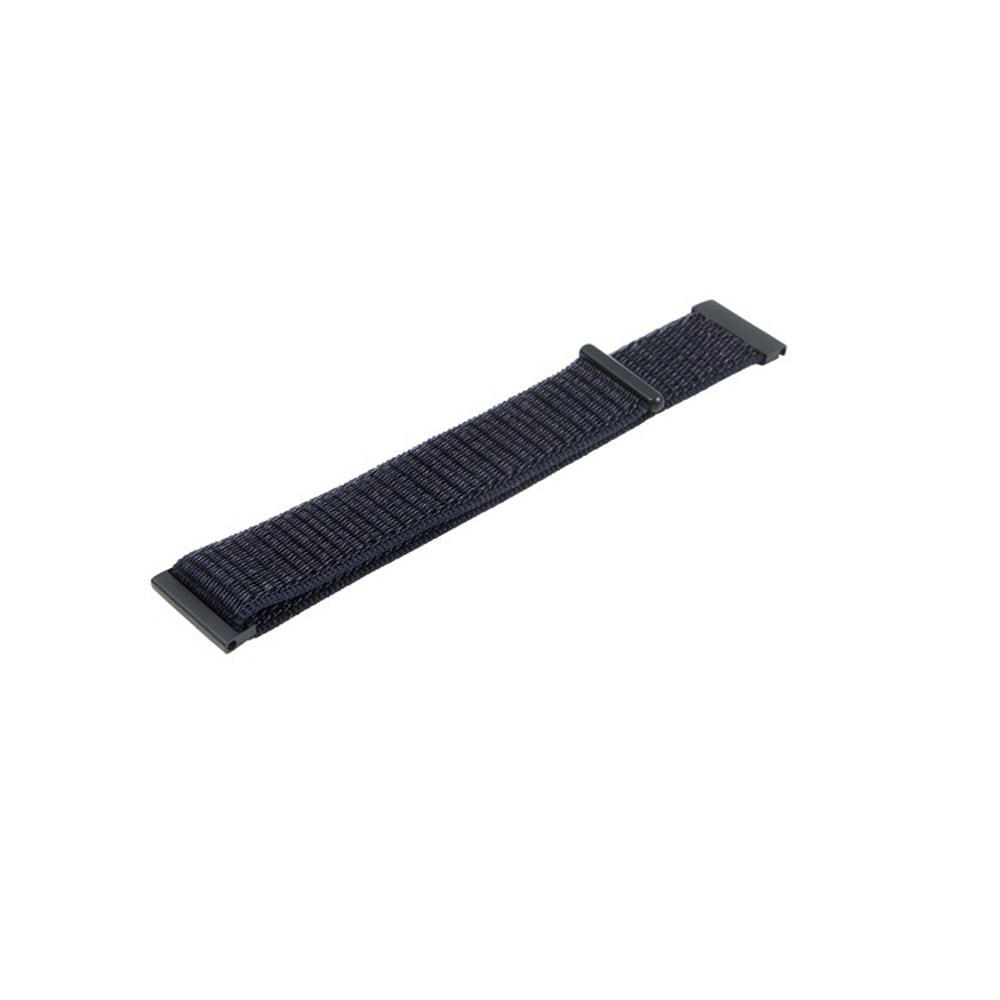 Armband till Smartwatch - 20mm/16mm Svart / Nylonarmband för smartklocka / Klockrem i nylon