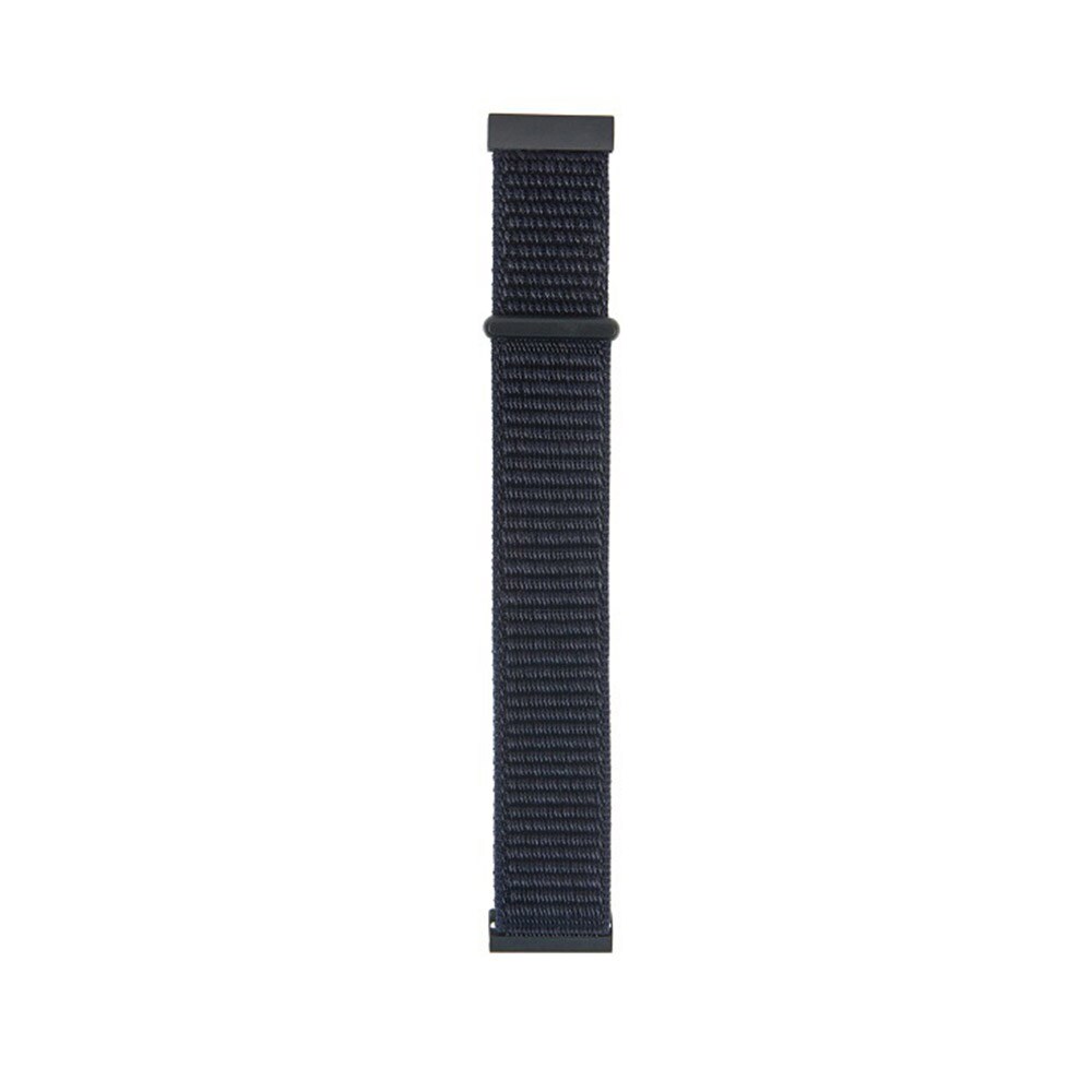 Armband till Smartwatch - 20mm/16mm Svart / Nylonarmband för smartklocka / Klockrem i nylon