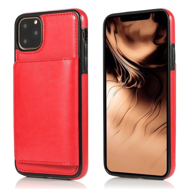 Plånboksskal med ställ och plånbok iPhone 11 Pro Röd