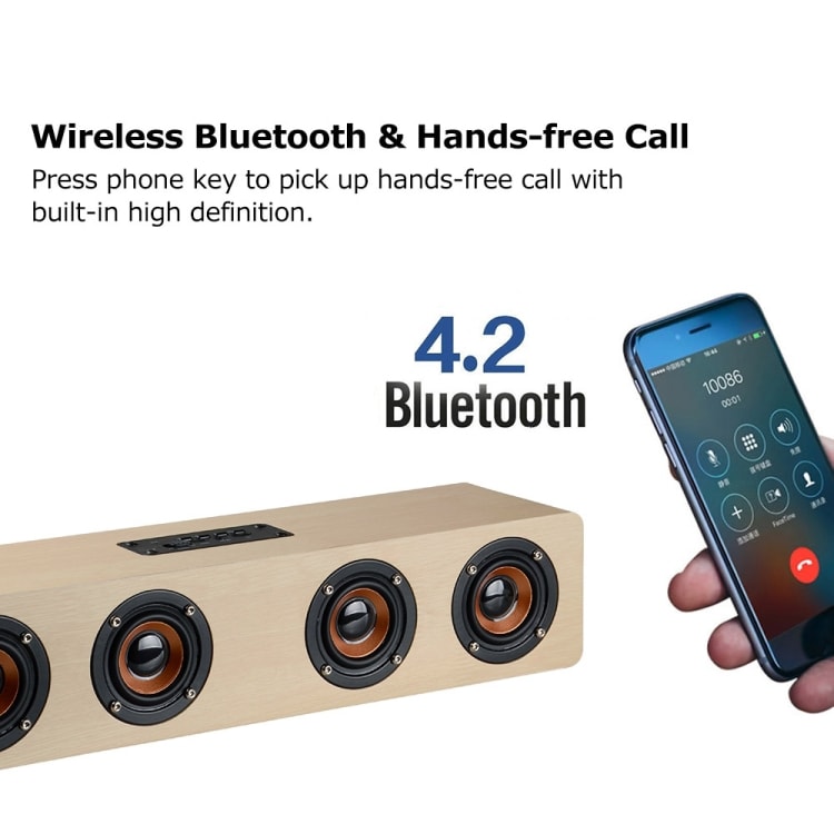 Högtalare med Bluetooth 4.2 och 3,5 mm uttag