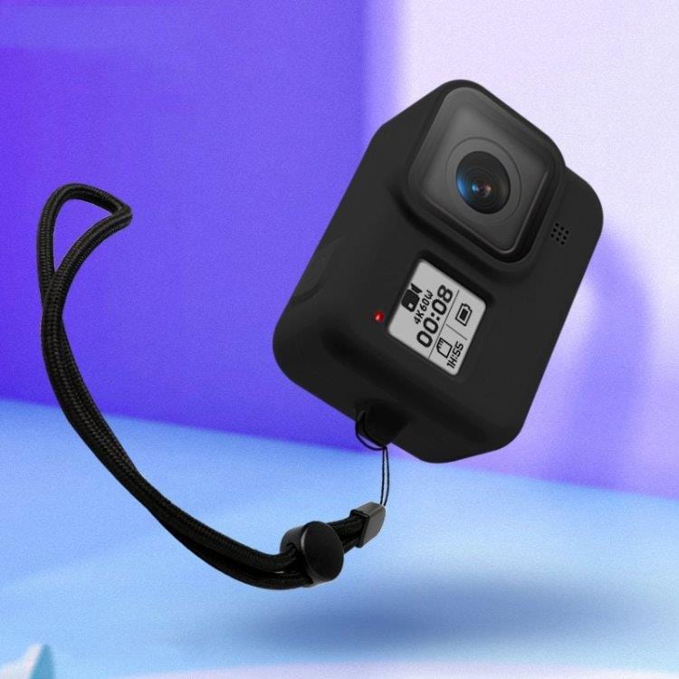Silikonfordal till GoPro HERO8 med handledsrem - Svart