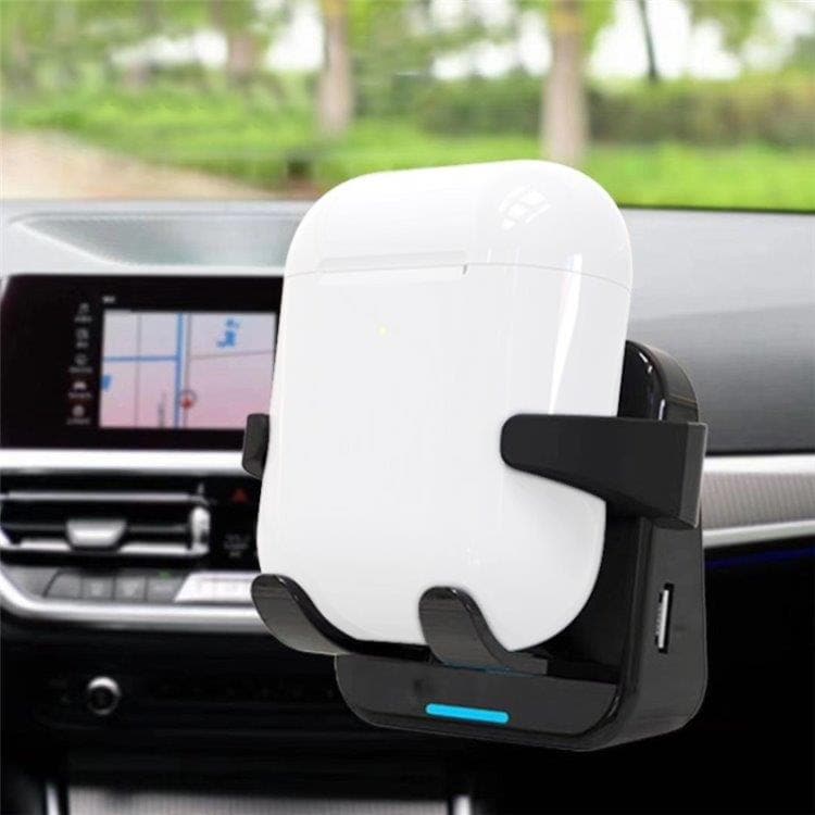 Bilhållare med Qi-laddning till Apple Airpod