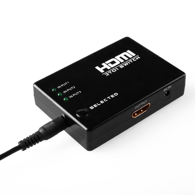HDMI 3i1  Switch 1080P med IR Fjärrkontroll