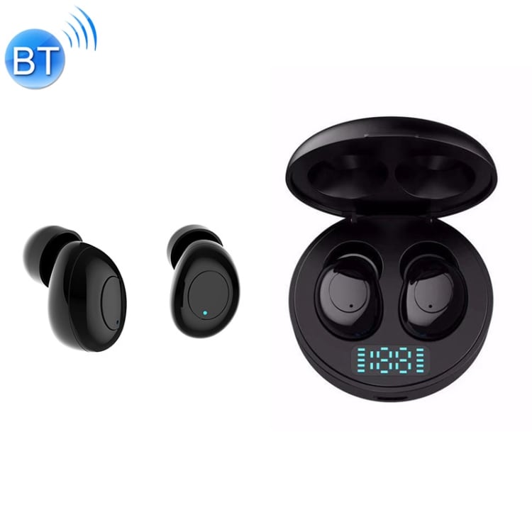 J1 Trådlåsa Bluetooth V5.0 Hörlurar med LED Laddningsbox
