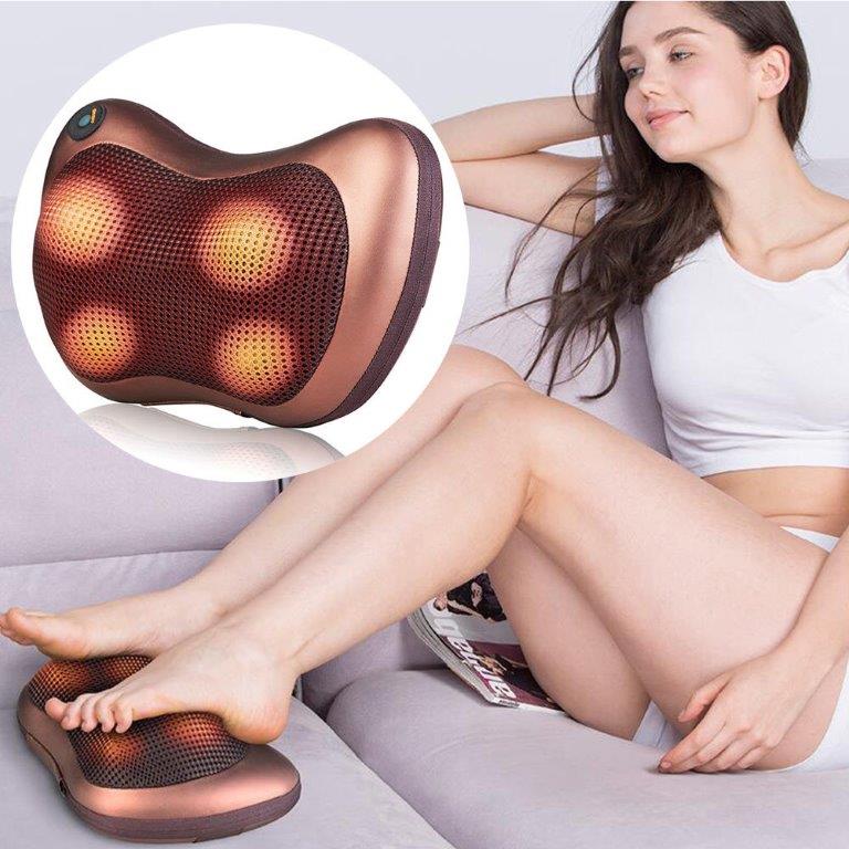 Pemtura Elektrisk Massagekudde / Ryggmassage med värmefunktion