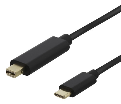 DELTACO USB-C - MiniDP kabel - 2m