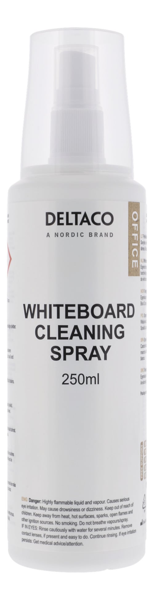 DELTACO Whiteboard Rengöringsspray - 250ml