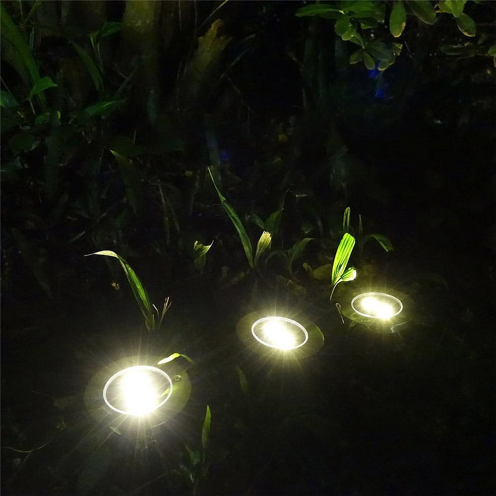LED trädgårdsbelysning solcell med 8 LED-dioder och IP65-klass