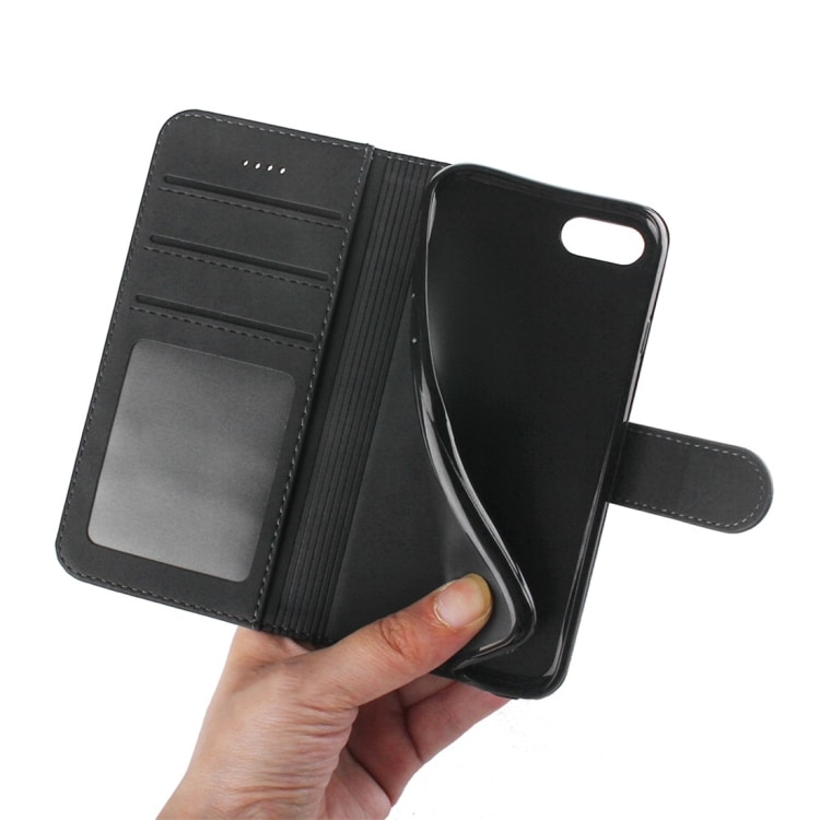 Plånboksfodral med ställ iPhone 7 / 8 / SE 2020 - Svart