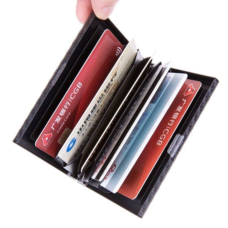 RFID Aluminium fodral till kreditkort - Svart