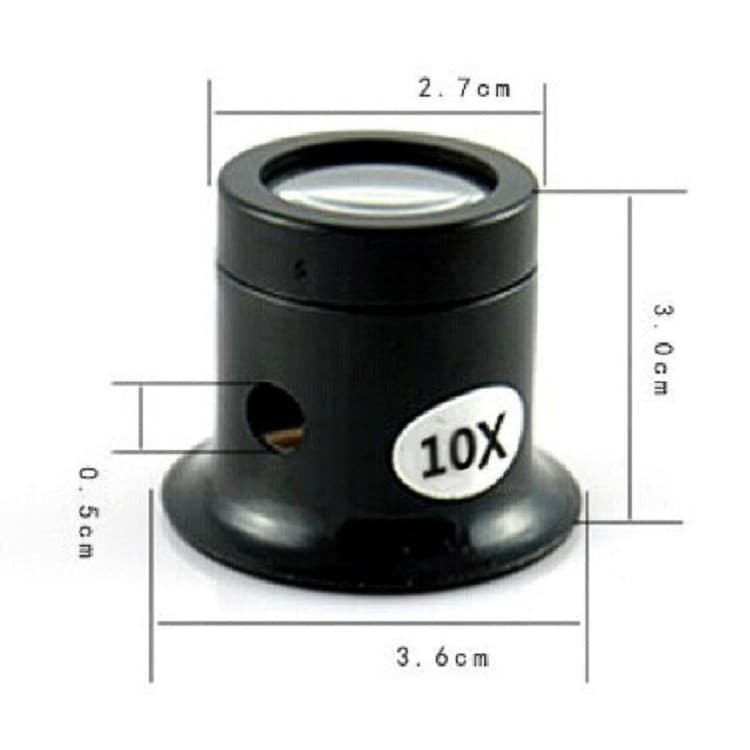 Lupp 10x / förstoringsglas / urmakarlupp / smyckeslupp / reparationslupp
