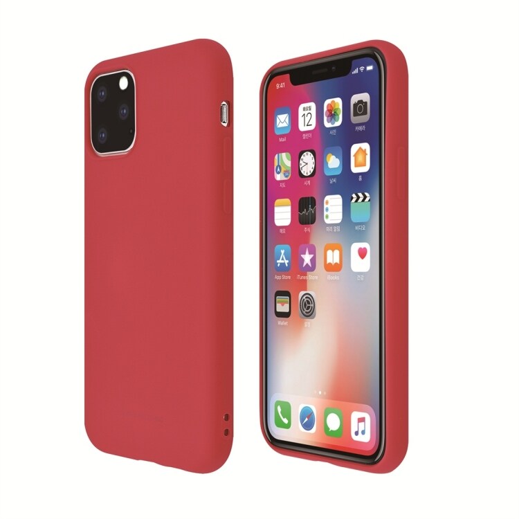 Silikonskal iPhone 11 Pro - Röd
