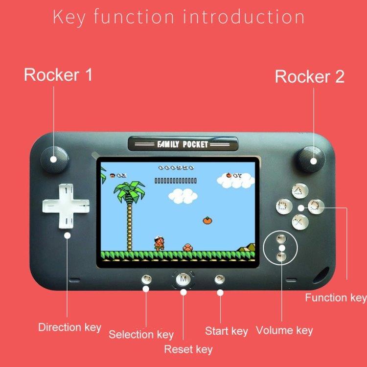 Family Pocket handburen spelkonsol - 208 Klassiska NES spel