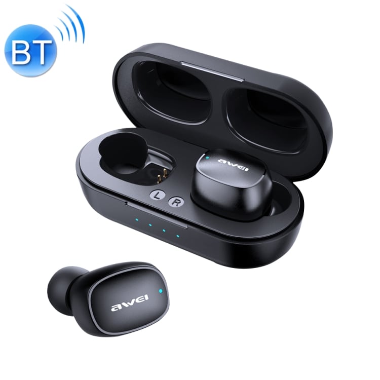 Trådlöst sport headset Awei T13 Bluetooth V5.0 - Svart