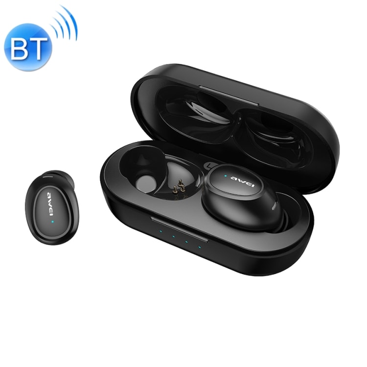 Trådlöst sport headset Awei T6 Bluetooth V5.0 - Svart