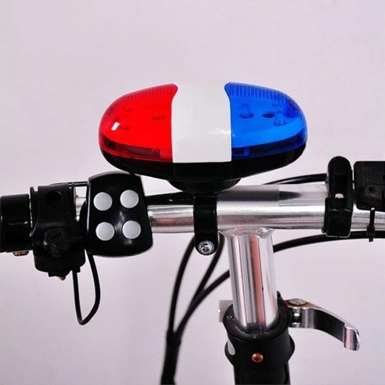 Elektrisk ringklocka till cykel med 4 toner och LED-lampa
