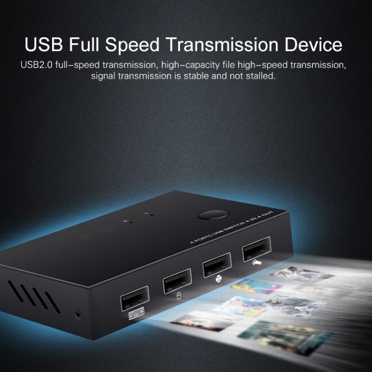 4 Datorer Switch AM-UK404 USB2.0