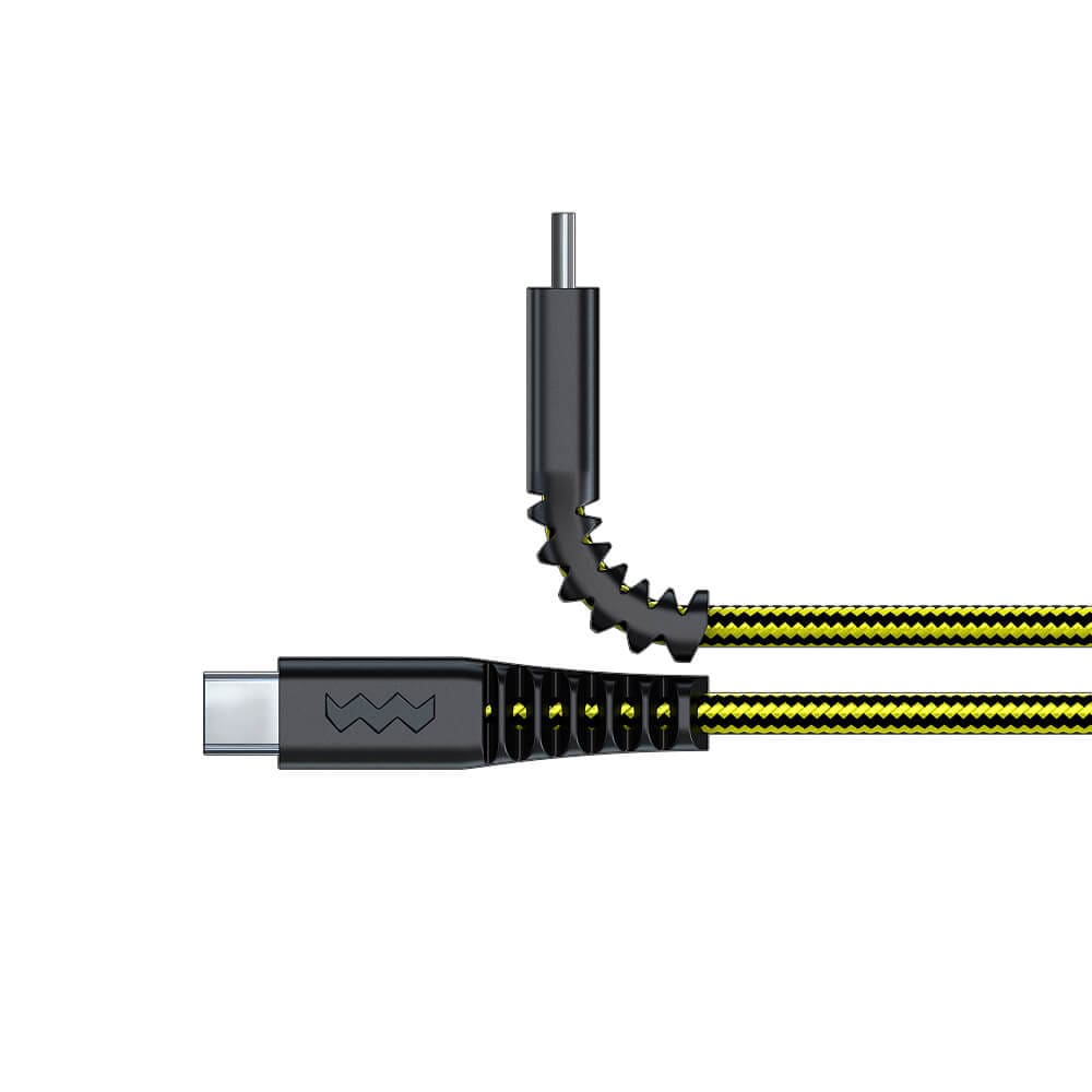 SOSKILD Laddkabel USB-C 1.5m Ultimate Strenght  - Svart/Gul
