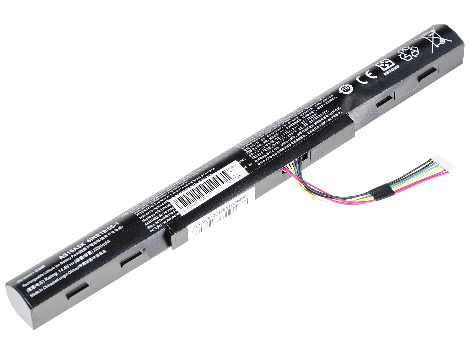 Laptop batteri till Acer Aspire E 15 E15 E5-575 E 17 E17 E5-774 / 14,4V 2200mAh