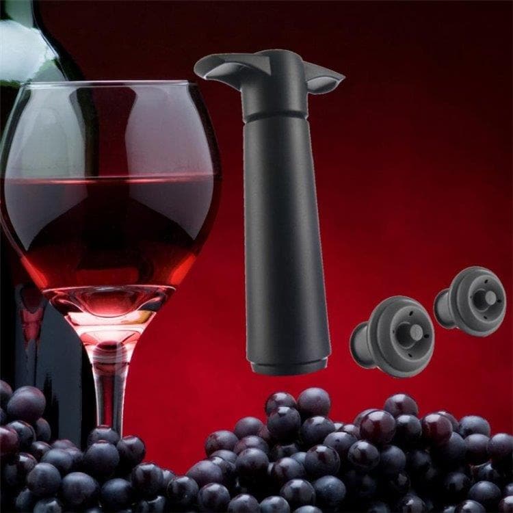 Vinkork med vakuumpump – förlänger vinets hållbarhet efter öppning