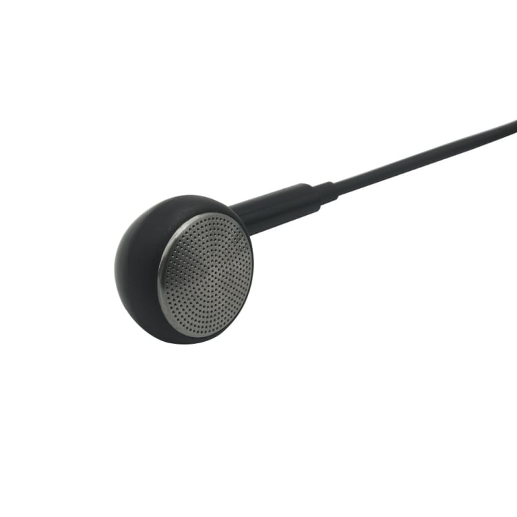 Mono headset med mikrofon – 3,5 mm anslutning och knappsstyrning - svart